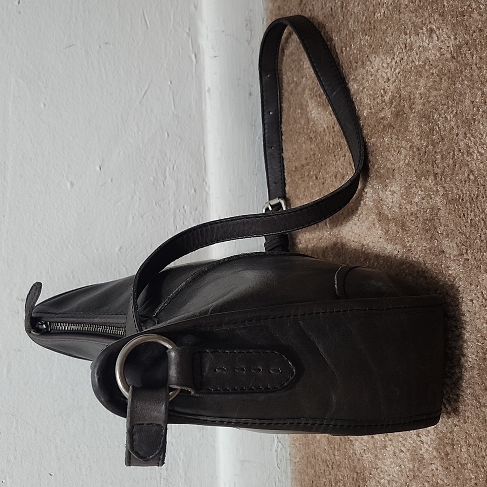 Frye Lucy Taupe Brown Gray Leather Shoulder Crossbody Purse Handbag Bag - Picture 4 of 13